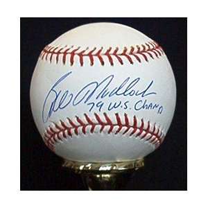 Bill Madlock Autographed Baseball 79 WS Champs
