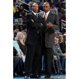 Cleveland Cavaliers v New Orleans Hornets Byron Scott and 
