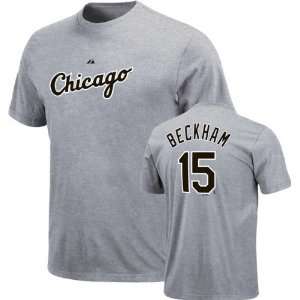 Gordon Beckham Majestic Road Grey Name and Number Chicago White Sox T 