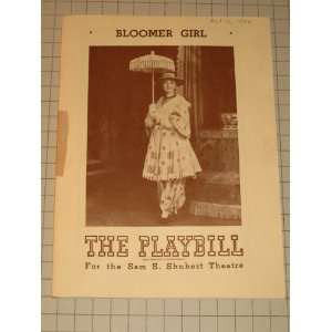  1944 Playbill Bloomer Girl Celeste Holm   Agnes deMille 