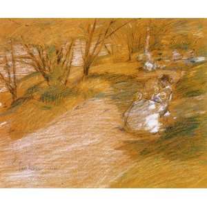   oil paintings   Frederick Childe Hassam   24 x 20 inches   In the Park