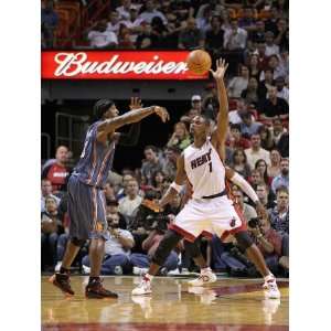  Charlotte Bobcats v Miami Heat Chris Bosh and Gerald Wallace 