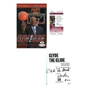  Clyde Drexler Autographed Clyde the Glide Book Sports 