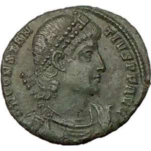 Constantius II 348AD Authentic Ancient Roman Coin Phoenix sacred 