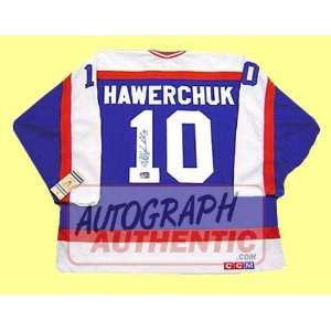  Autographed Dale Hawerchuk Winnipeg Jets Jersey (Blue 