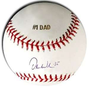 Dontrelle Willis Signed Baseball   #1 Dad Engraved   Autographed 
