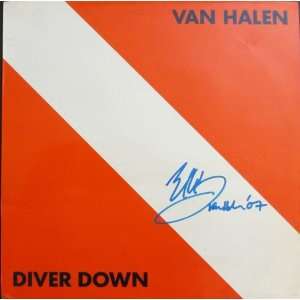  Eddie Van Halen Diver Down Autographed Signed Record Album 