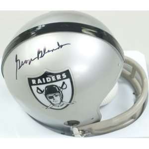  Signed George Blanda Mini Helmet   1963 TB Sports 