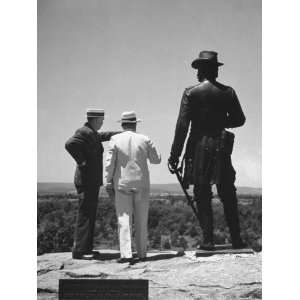  General George C. Marshall, Standing on Rocks Overlooking 