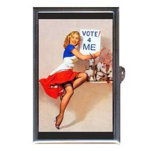 HILLARY CLINTON PIN UP VOTE Coin, Mint or Pill Box Made in USA