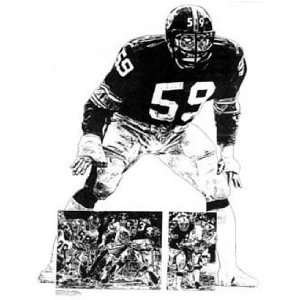 Jack Ham Pittsburgh Steelers Lithograph