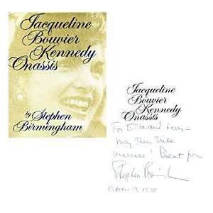  / Signed Jacqueline Bouvier Kennedy Onassis Book 