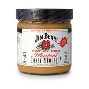 Jim Beam Honey  N Bourbon Mustard 8 oz. Grocery & Gourmet Food