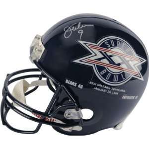 Jim McMahon Autographed Helmet  Details Chicago Bears, Super Bowl XX 
