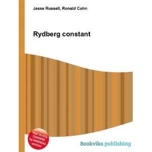  Rydberg constant Ronald Cohn Jesse Russell Books