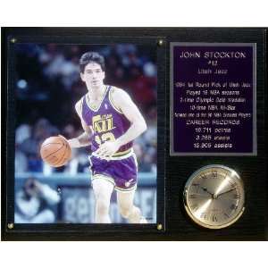 JOHN STOCKTON 12x15 Clock Plaque