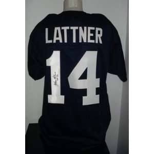 Johnny Lattner Autographed Notre Dame Jersey Ht 53 Si