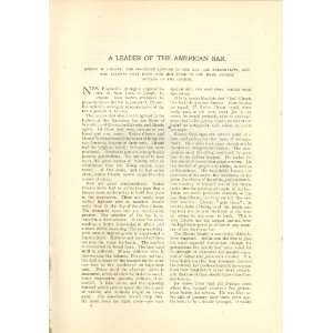  1896 Joseph H Choate New York Lawyer 