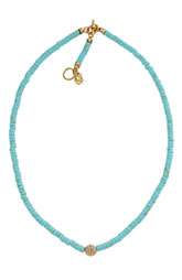 Michael Kors Sleek Exotics Pavé Bead Necklace