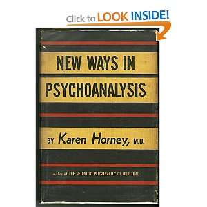  New Ways in Psychoanalysis Karen Horney Books