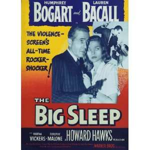  The Big Sleep (1946) 27 x 40 Movie Poster Style G