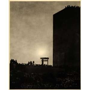  1936 Olympics Sun Evening Leni Riefenstahl Photogravure 