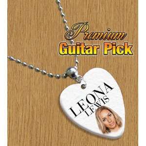  Leona Lewis Chain / Necklace Bass Guitar Pick Both Sides 