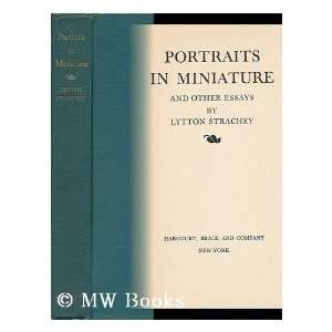  Portraits in Miniature Lytton Strachey Books
