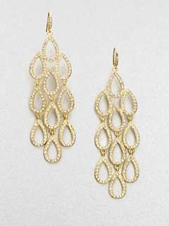 ABS by Allen Schwartz Jewelry   Stone Accented Teardrop Cascade 