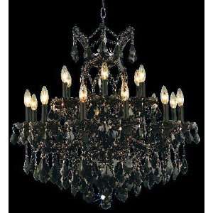 Maria Theresa Collection 19 Light 30ö Black Crystal Chandelier 