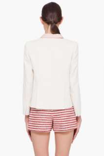 Carven Ecru Grosgrain Blazer for women  