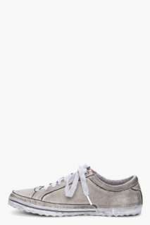 Diesel Gunmetal Tone Waveday Sneakers for men  