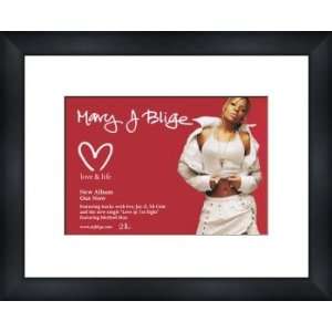 MARY J BLIGE Love and Life   Custom Framed Original Ad   Framed Music 