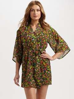 Josie   Interrupted Floral Short Robe