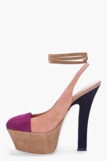 Yves Saint Laurent Suede Purple Toe Obsession Heels for women  