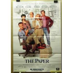   Movie Poster The Paper Michael Keaton Glen Close F73 