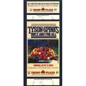  Mike Tyson & Michael Spinks Full Fight Ticket   Boxing 