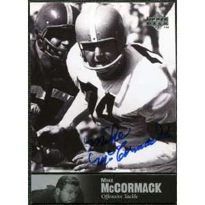   Deck Legends Autographs #AL50 Mike McCormack Sports Collectibles