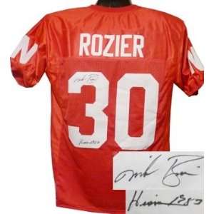 Mike Rozier Autographed/Hand Signed Nebraska Cornhuskers Red Jersey 