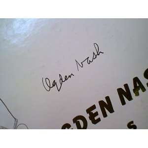  Nash, Ogden Reads Ogden Nash 1953 LP Signed Autograph 