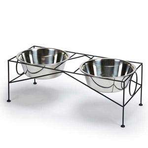   Classic Raised Dog Diners Stainless Steel Elevated Food & Water Bowls