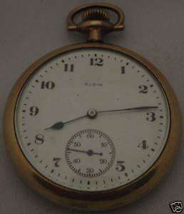 ELGIN POCKET WATCH YGF. sz.16 1919  