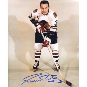  Pierre Pilote (Hockey Hall of Famer) Autographed/ Original 