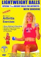 Arthritis Exercise DVD Comes with 2 Light Weight Balls  