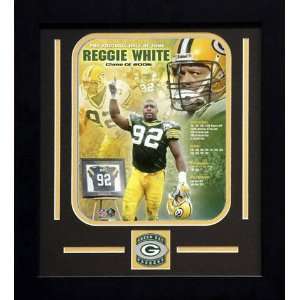 Reggie White Green Bay Packers   Hall of Fame Career Collage   Framed 