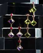 Yvel Multicolored Sapphire Necklace, Pink Sapphire Ring & Stud 
