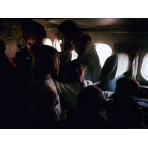 Robert Kennedy and Family on the Plane During the Pres. Campaign 