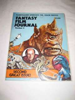 Fantasy Film Journal V. 1 #2 Summer 1978 Special Ray Harryhausen Issue 