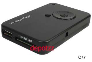 TV MEMORY CARD PLAYER READER  WMA DIVX SD MS OUT DD4  
