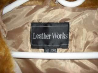 WOMANS LEATHER WORKS SUEDE AND FAUX FUR JACKET   XXL   NWT  